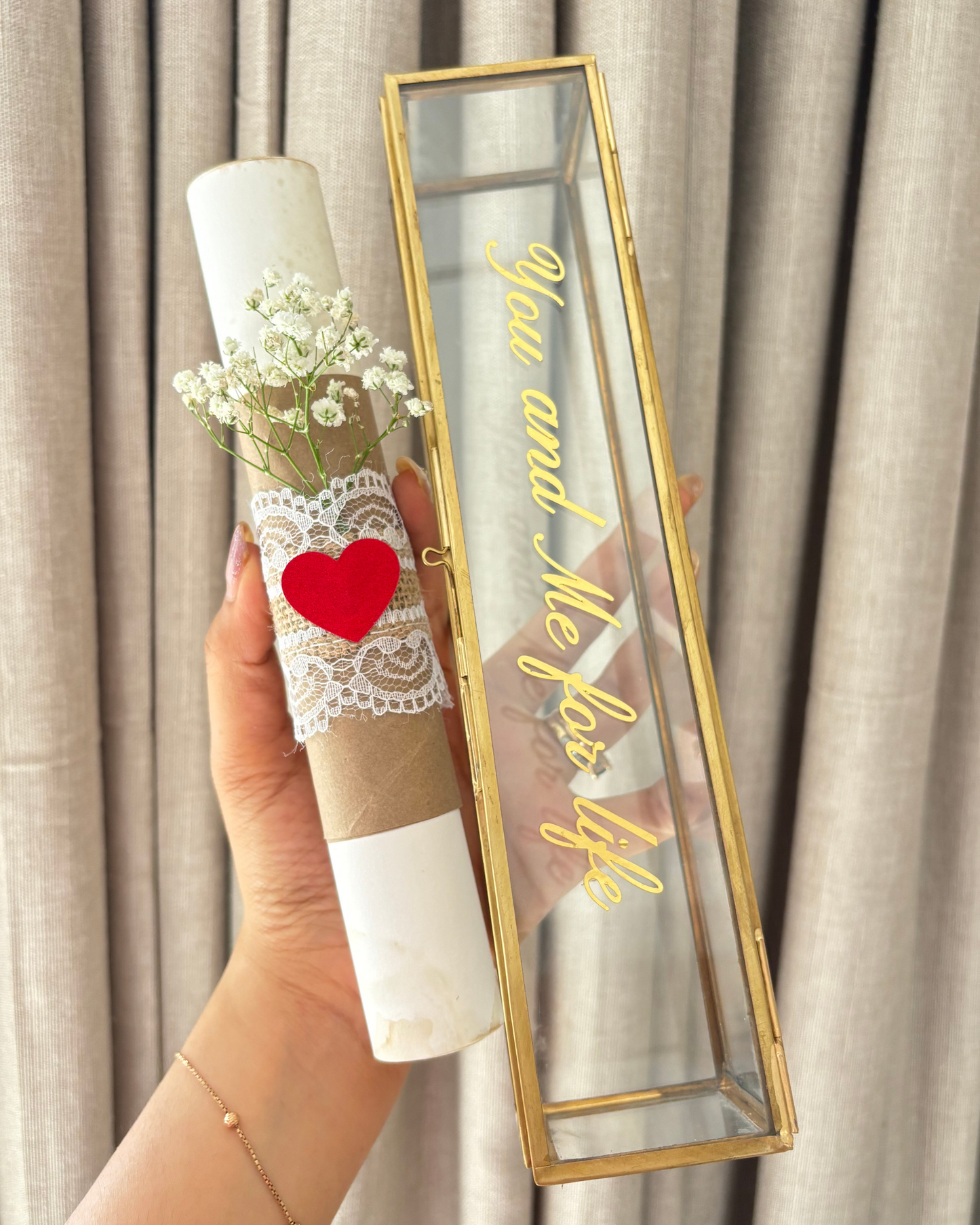 Handwritten Letter with Scroll Box