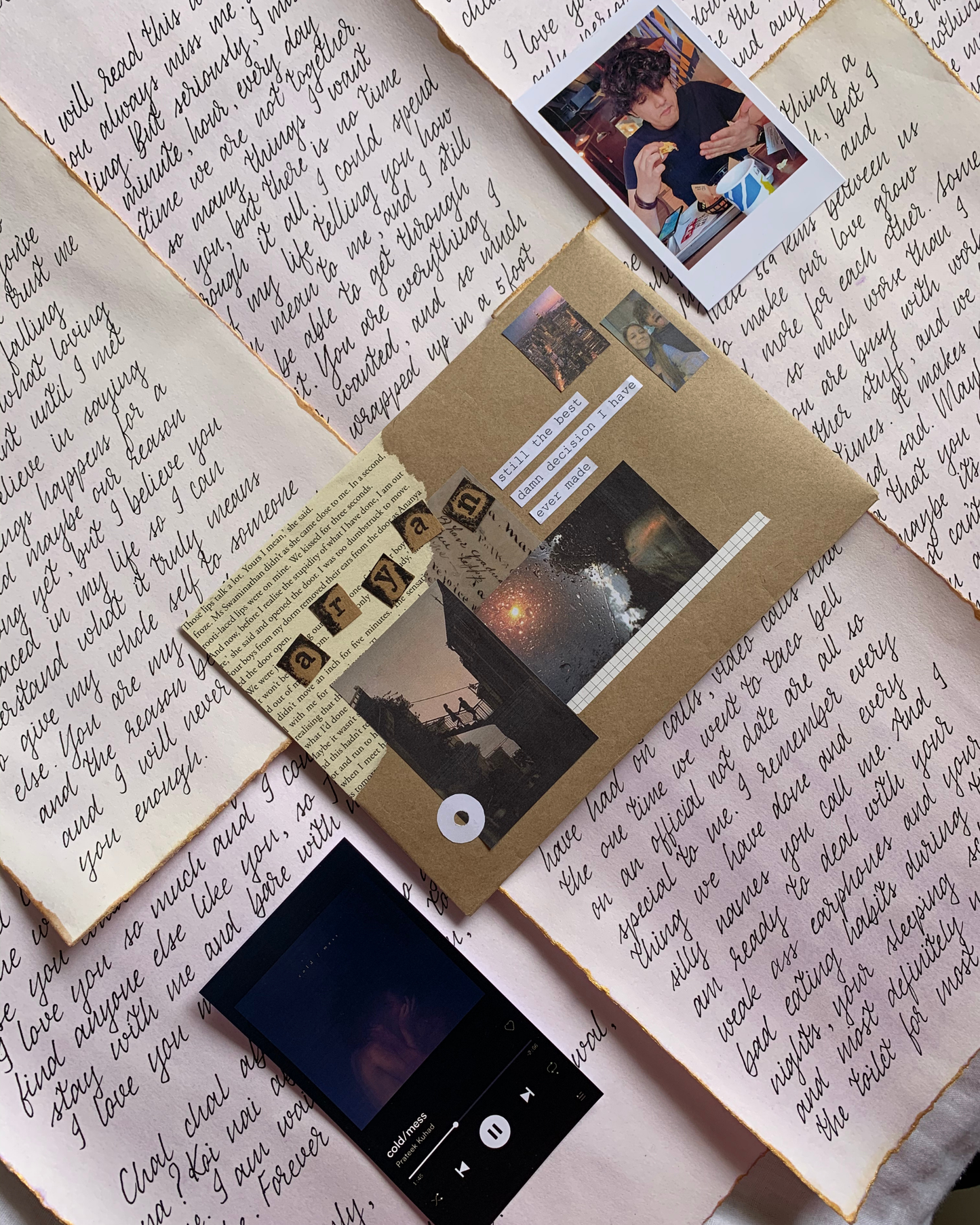 Handwritten Letter with Envelope