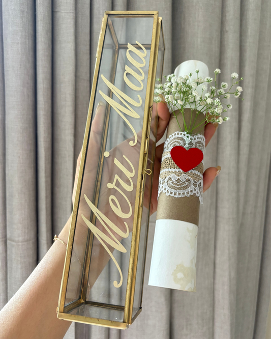 Handwritten Letter with Scroll Box