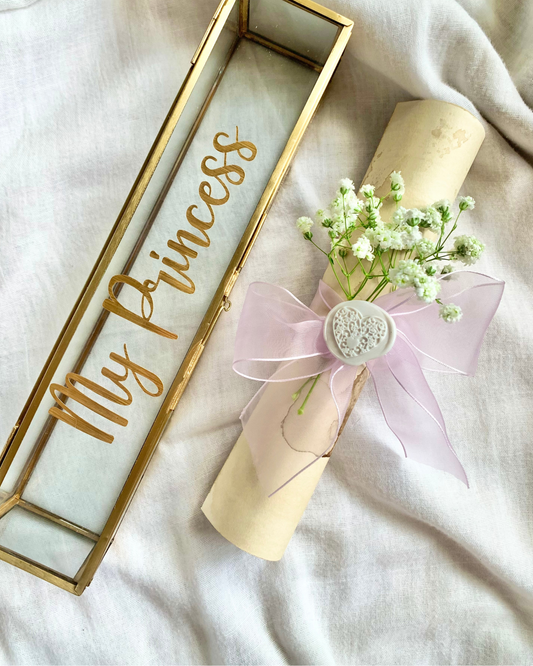 Handwritten Letter with Scroll Box